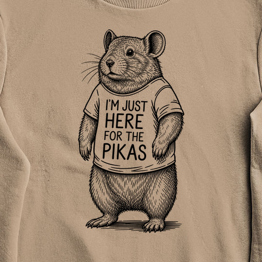 I'm Just Here for the Pikas Crewneck Sweatshirt