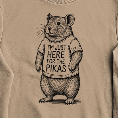 I'm Just Here for the Pikas Crewneck Sweatshirt