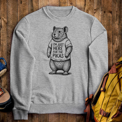 I'm Just Here for the Pikas Crewneck Sweatshirt