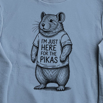 I'm Just Here for the Pikas Crewneck Sweatshirt
