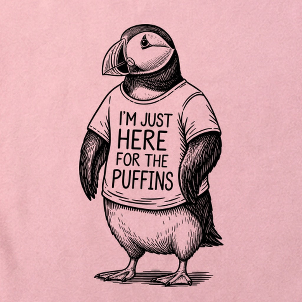I'm Just Here for the Puffins Cotton T-Shirt
