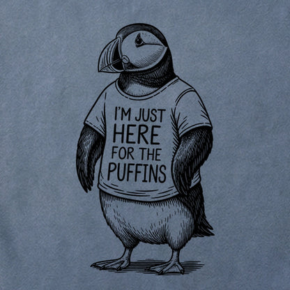 I'm Just Here for the Puffins Cotton T-Shirt