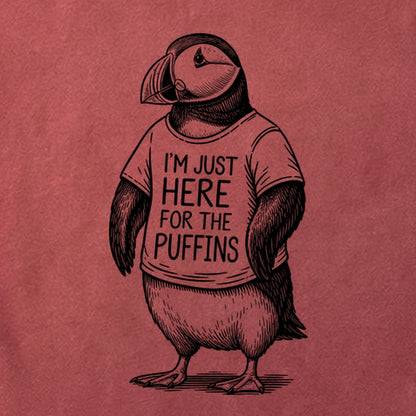 I'm Just Here for the Puffins Cotton T-Shirt