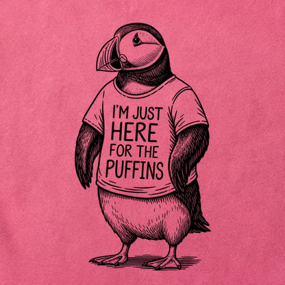 I'm Just Here for the Puffins Cotton T-Shirt