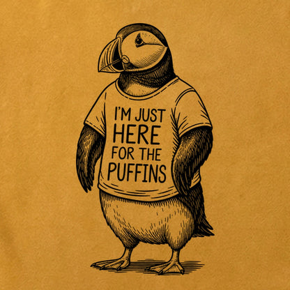 I'm Just Here for the Puffins Cotton T-Shirt