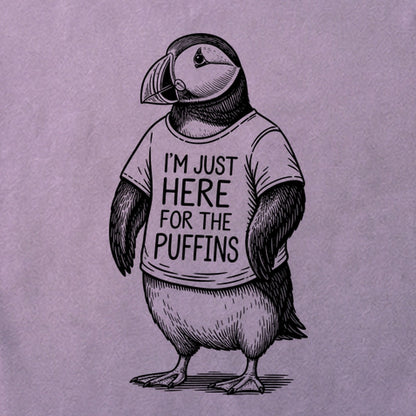 I'm Just Here for the Puffins Cotton T-Shirt