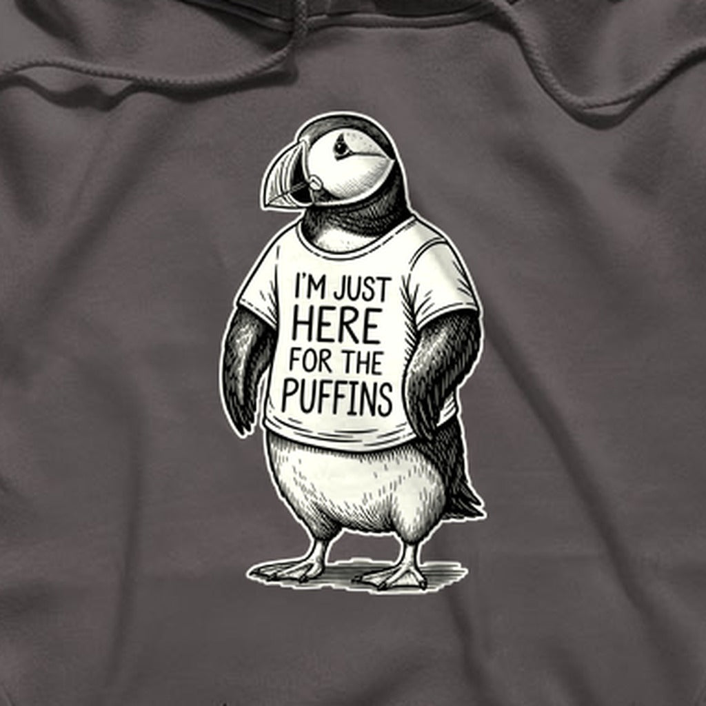 I'm Just Here for the Puffins Hoodie