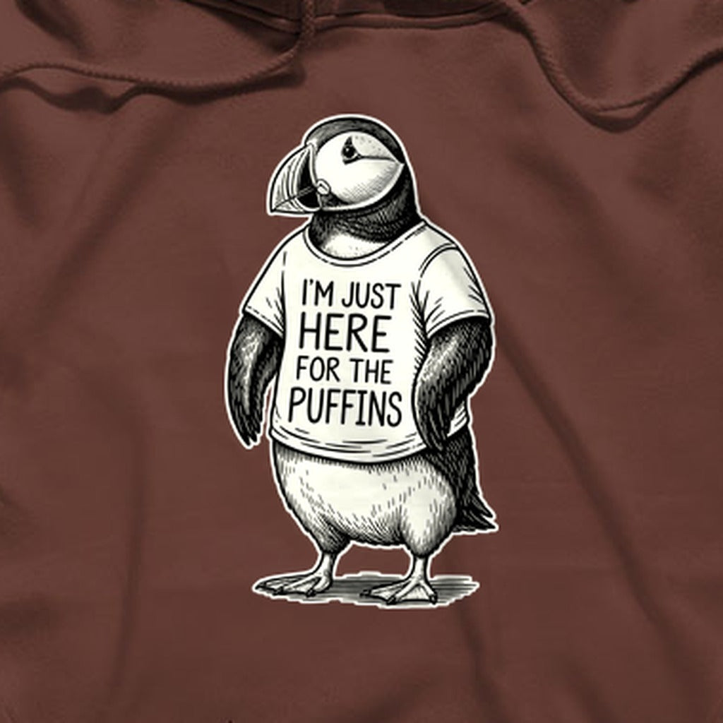 I'm Just Here for the Puffins Hoodie