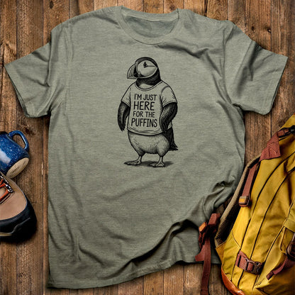 I'm Just Here for the Puffins T-Shirt