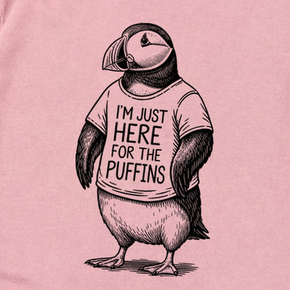 I'm Just Here for the Puffins Premium Long Sleeve