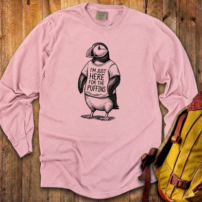 I'm Just Here for the Puffins Premium Long Sleeve