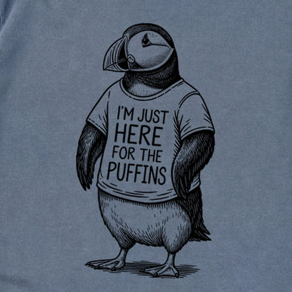I'm Just Here for the Puffins Premium Long Sleeve