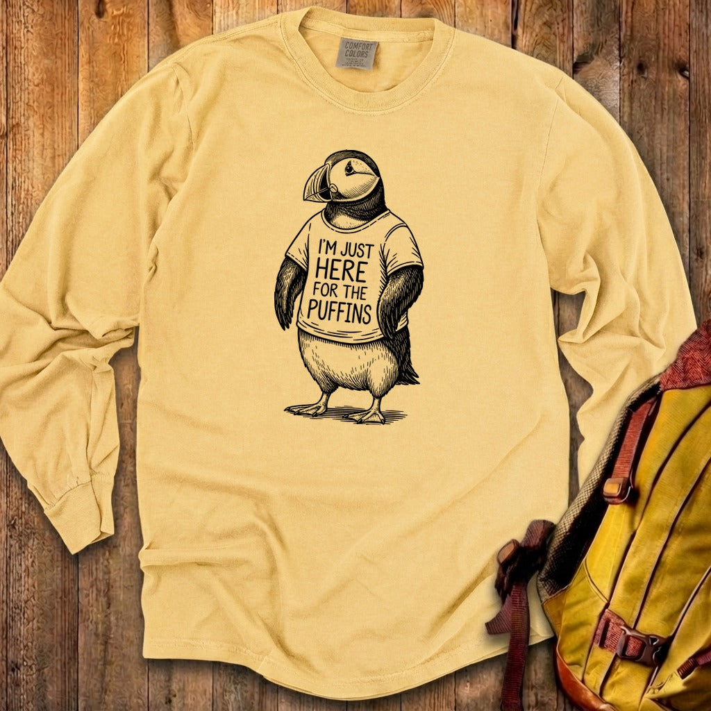 I'm Just Here for the Puffins Premium Long Sleeve