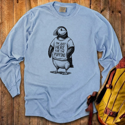 I'm Just Here for the Puffins Premium Long Sleeve