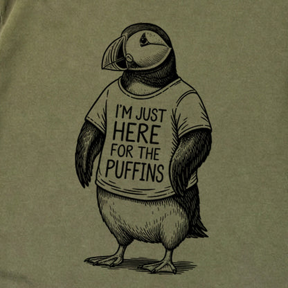 I'm Just Here for the Puffins Premium Long Sleeve