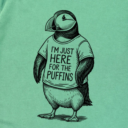 I'm Just Here for the Puffins Premium Long Sleeve