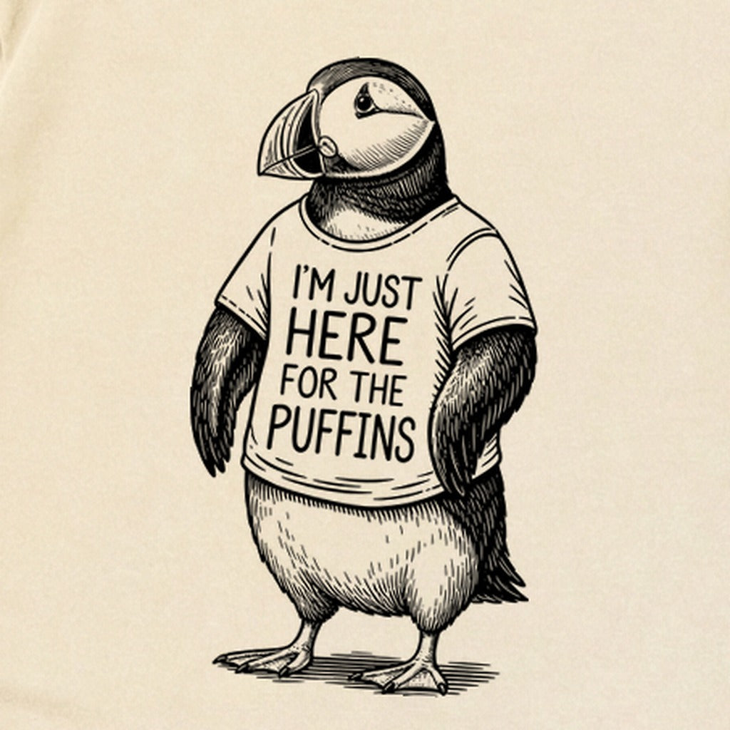 I'm Just Here for the Puffins Premium Long Sleeve