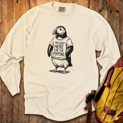 I'm Just Here for the Puffins Premium Long Sleeve