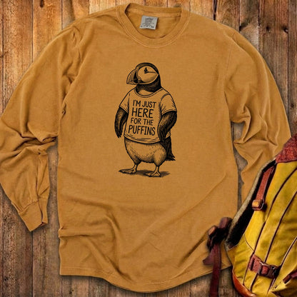 I'm Just Here for the Puffins Premium Long Sleeve
