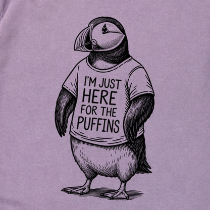 I'm Just Here for the Puffins Premium Long Sleeve