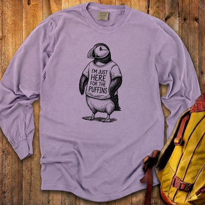 I'm Just Here for the Puffins Premium Long Sleeve
