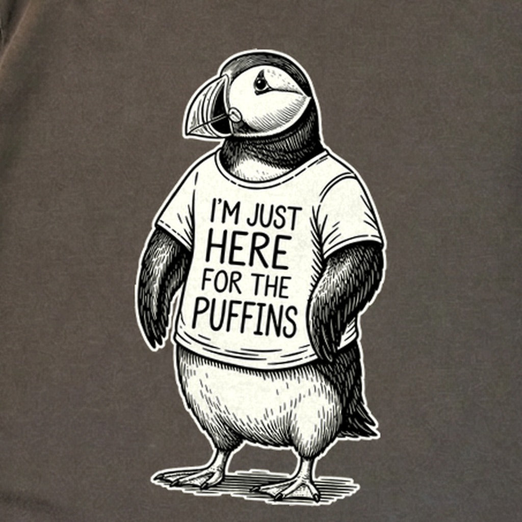 I'm Just Here for the Puffins Premium Long Sleeve
