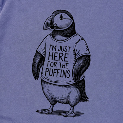 I'm Just Here for the Puffins Premium Long Sleeve