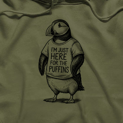I'm Just Here for the Puffins Hoodie