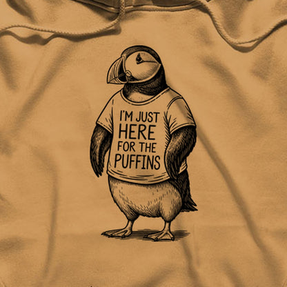I'm Just Here for the Puffins Hoodie