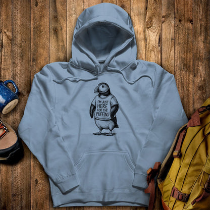 I'm Just Here for the Puffins Hoodie