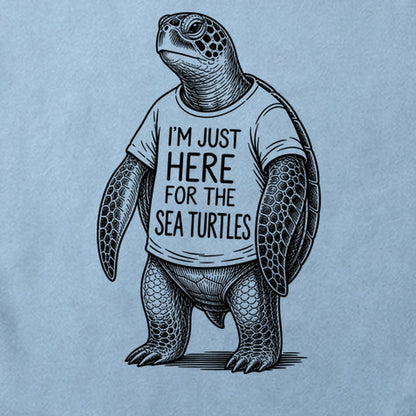 I'm Just Here for the Turtles Cotton T-Shirt