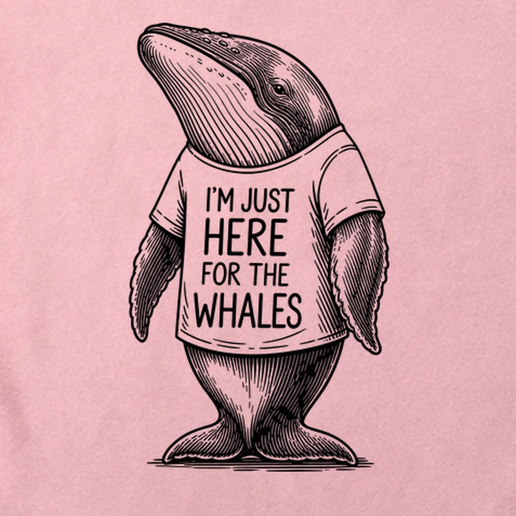 I'm Just Here for the Whales Cotton T-Shirt
