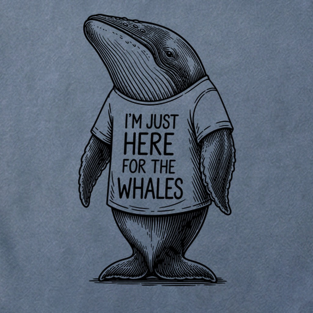 I'm Just Here for the Whales Cotton T-Shirt