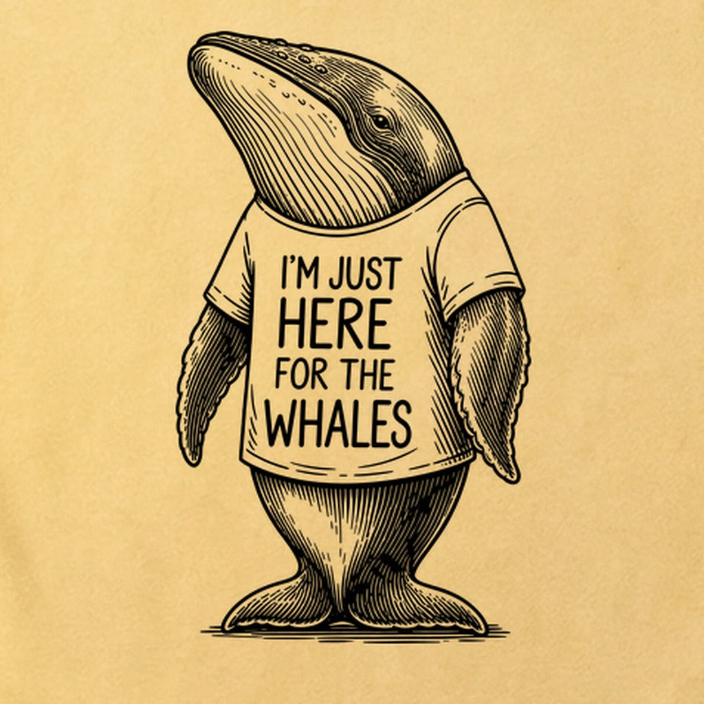I'm Just Here for the Whales Cotton T-Shirt