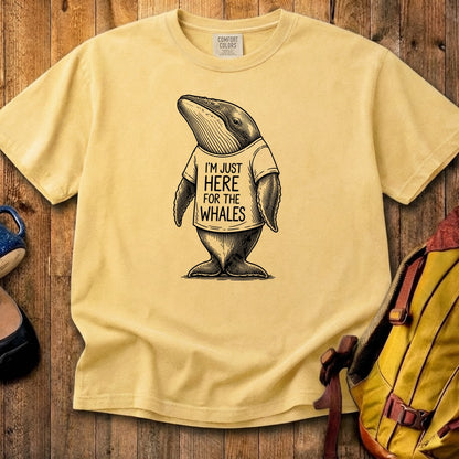 I'm Just Here for the Whales Cotton T-Shirt