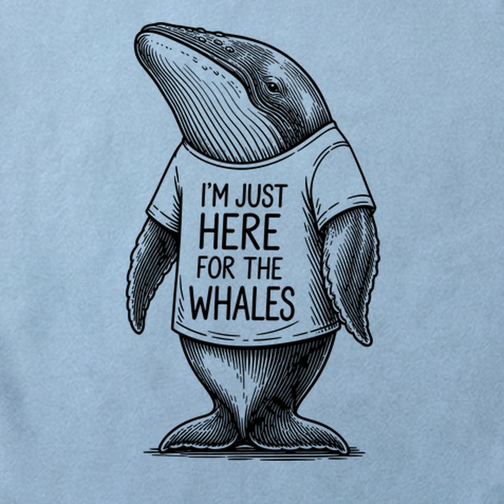 I'm Just Here for the Whales Cotton T-Shirt