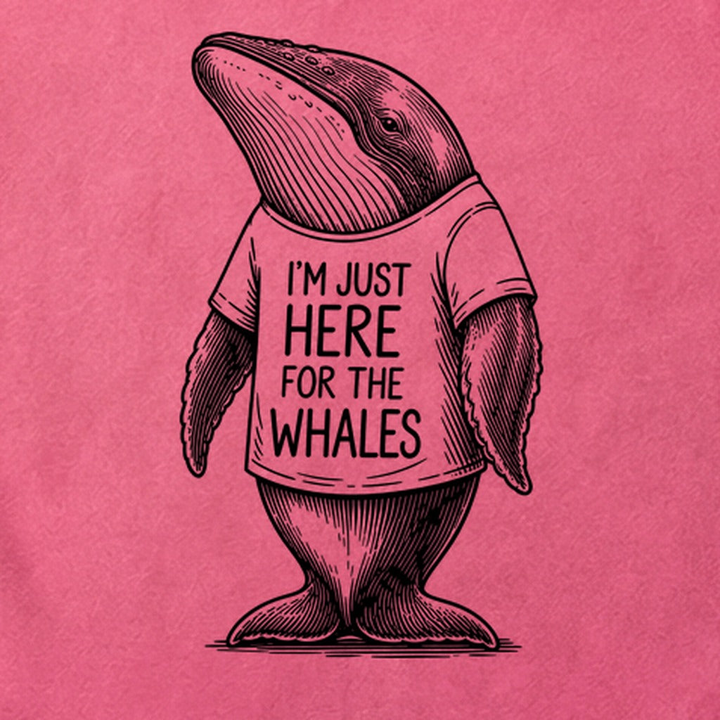I'm Just Here for the Whales Cotton T-Shirt