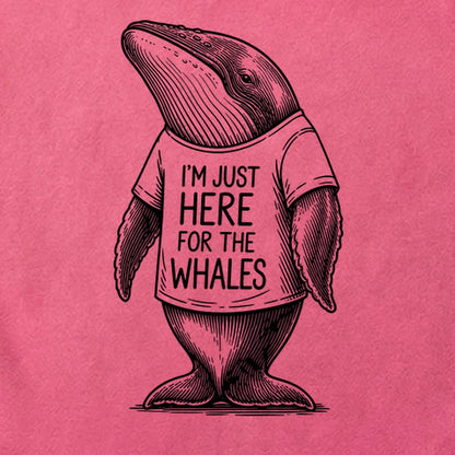 I'm Just Here for the Whales Cotton T-Shirt