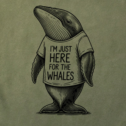 I'm Just Here for the Whales Cotton T-Shirt