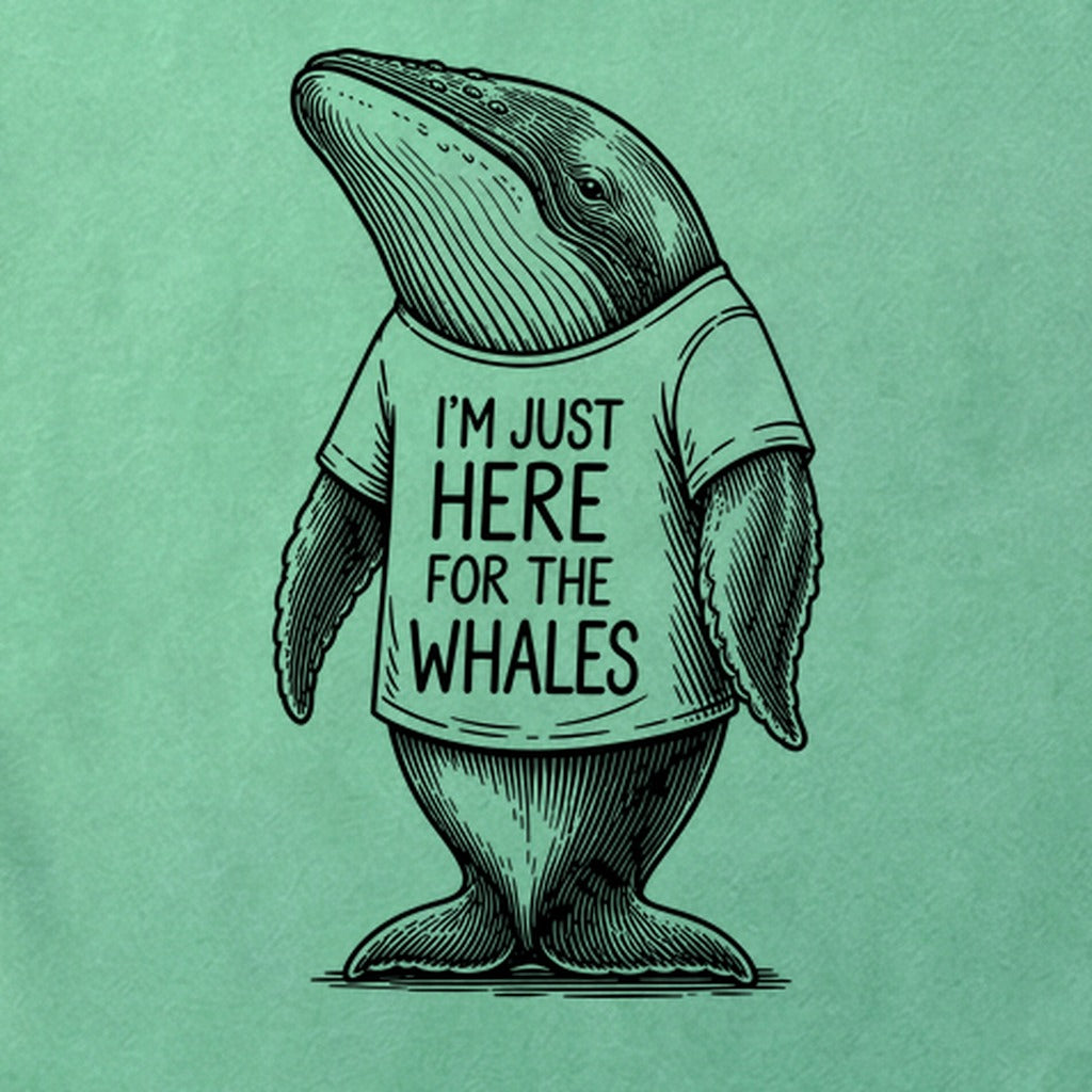 I'm Just Here for the Whales Cotton T-Shirt