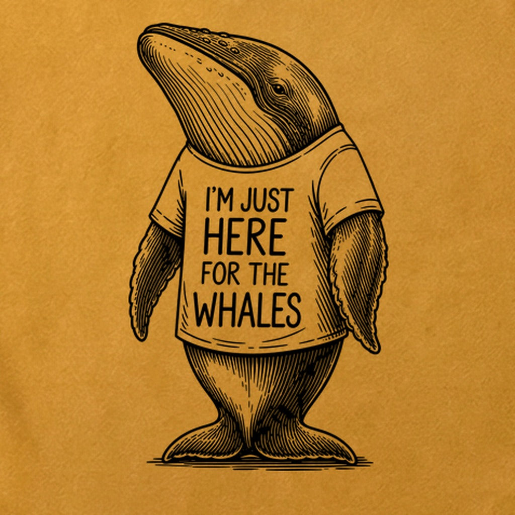 I'm Just Here for the Whales Cotton T-Shirt