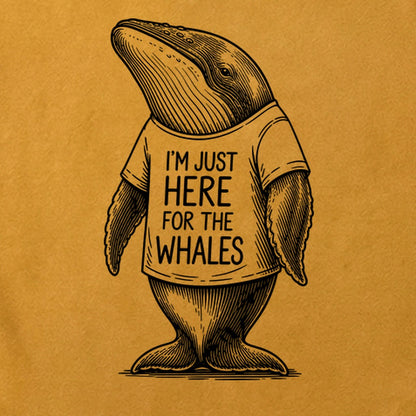 I'm Just Here for the Whales Cotton T-Shirt