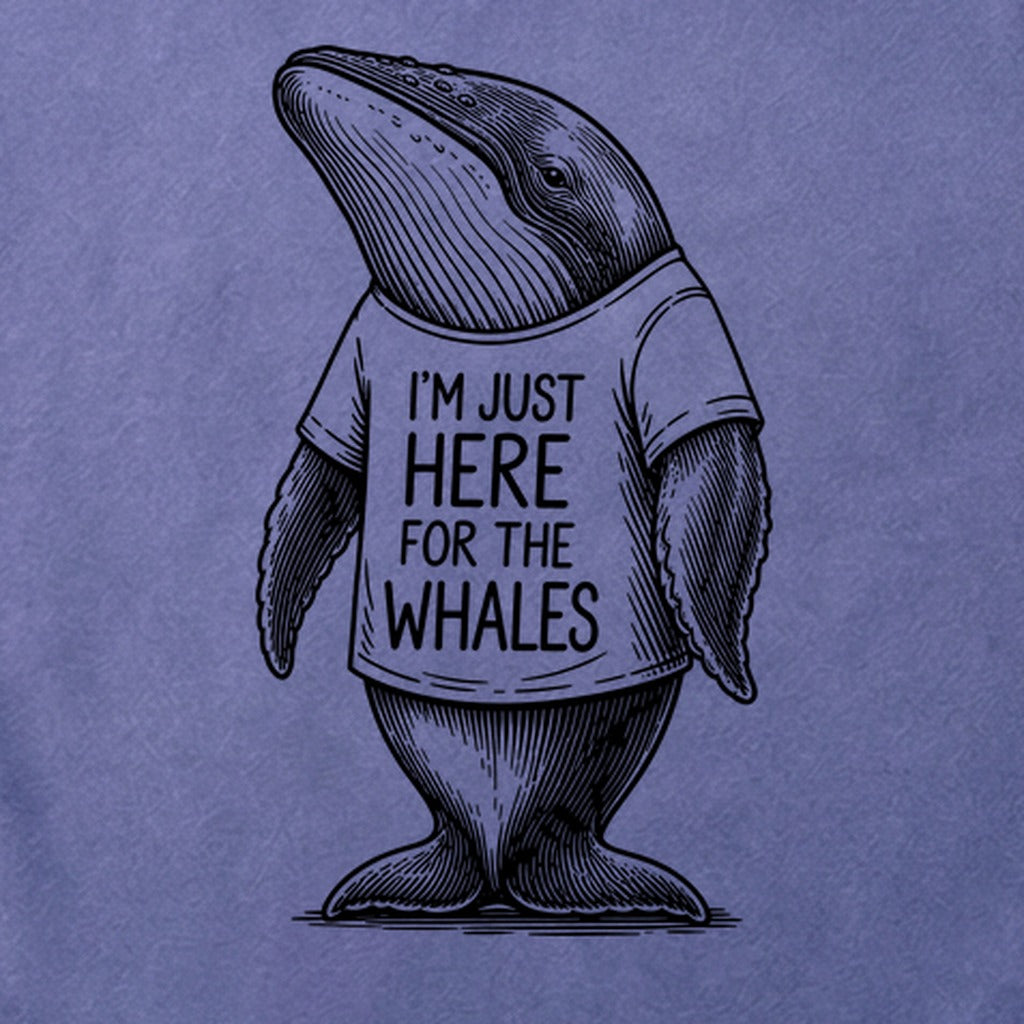 I'm Just Here for the Whales Cotton T-Shirt