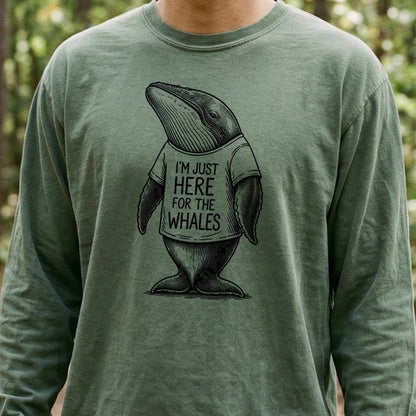 I'm Just Here for the Whales Premium Long Sleeve