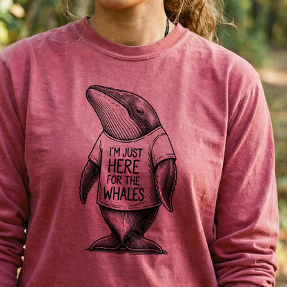 I'm Just Here for the Whales Premium Long Sleeve