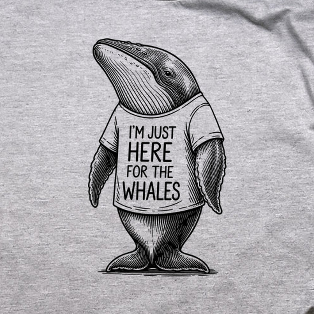 I'm Just Here for the Whales T-Shirt