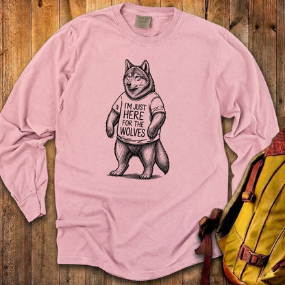I'm Just Here for the Wolves Premium Long Sleeve