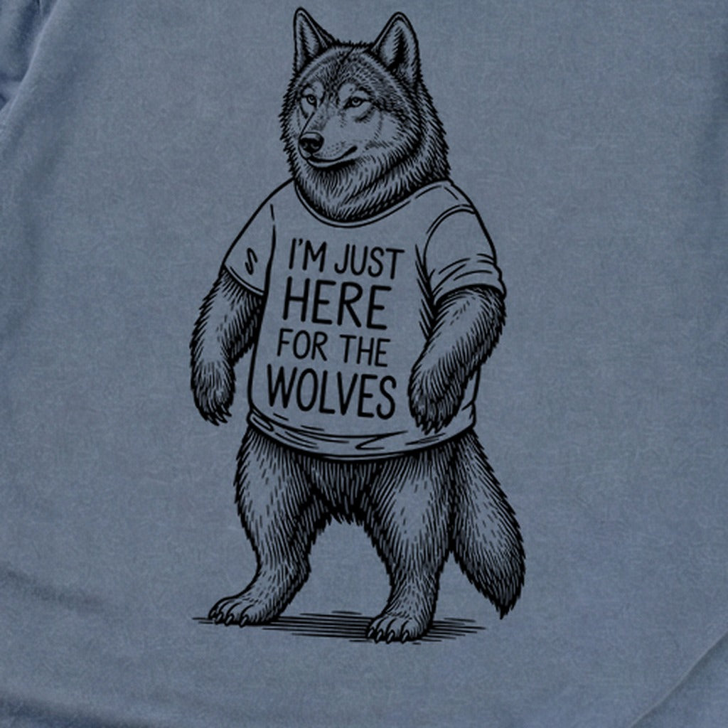 I'm Just Here for the Wolves Premium Long Sleeve