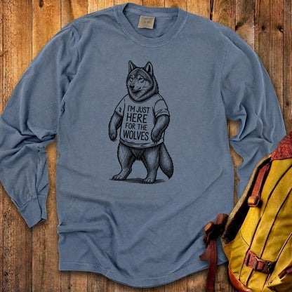 I'm Just Here for the Wolves Premium Long Sleeve