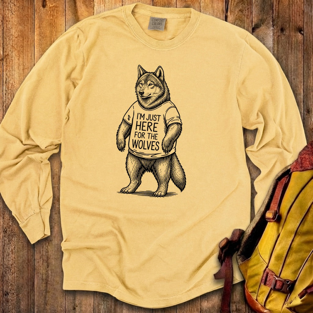 I'm Just Here for the Wolves Premium Long Sleeve